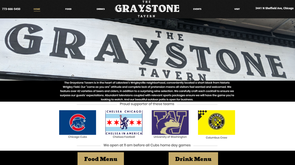 Graystone front page